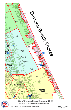 D aytona B each S hores - Volusia County Supervisor of Elections