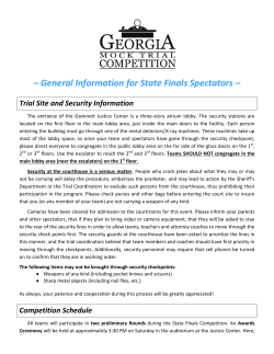 General Information for Spectators