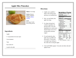 Apple Slice Pancakes