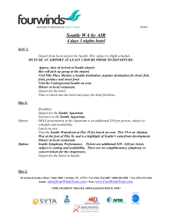 Seattle WA by AIR - Four Winds Tours and Travel