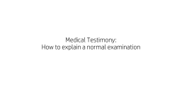 How to explain an normal examination in sexual abuse