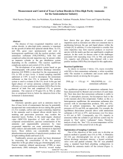 Measurement and Control of Trace Carbon Dioxide in