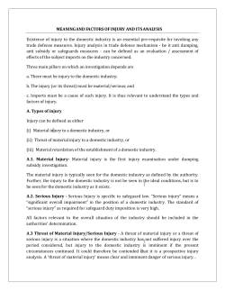 MEANING AND FACTORS OF INJURY AND ITS ANALYSIS
