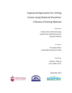 Engineered Approaches for Limiting Erosion along Sheltered