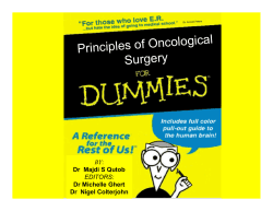 Principles of Oncological Surgery