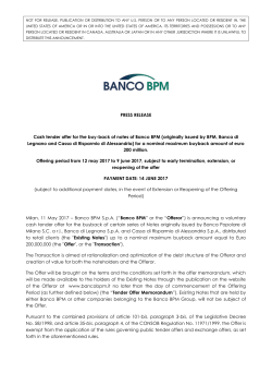 buy-back - Banco BPM