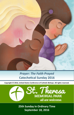 September 18, 2016 - St. Theresa Catholic Church
