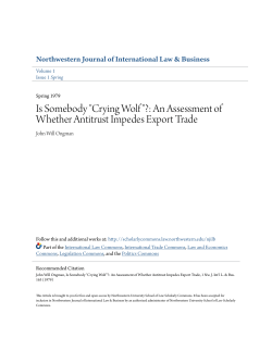 Is Somebody "Crying Wolf"? - Northwestern University School of