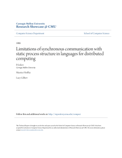 Limitations of synchronous communication with