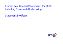 Current Cost Financial Statements for 2010