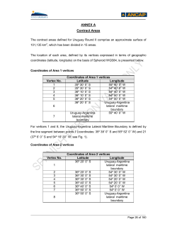 ANNEX A Contract Areas