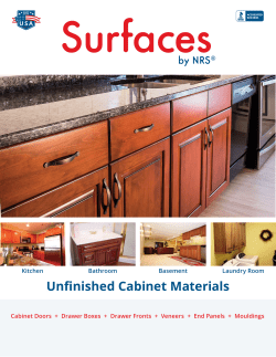 Unfinished Cabinet Materials