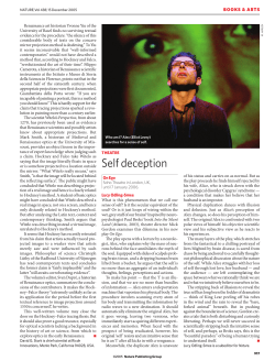 Theatre: Self deception