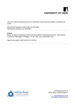 Retributive karma and the problem of blaming the victim