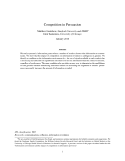 Competition in Persuasion