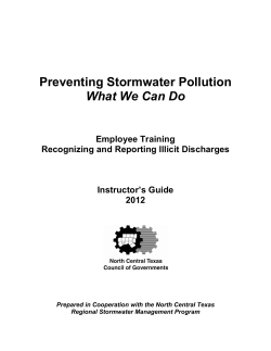 Preventing Stormwater Pollution What We Can Do