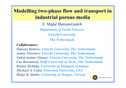 Modelling two-phase flow and transport in industrial porous media