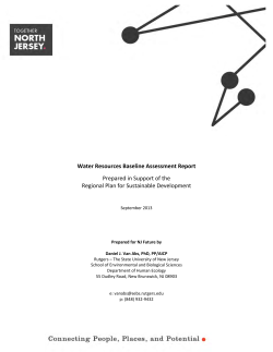 TOPIC REPORT/BASELINE ASSESSMENT