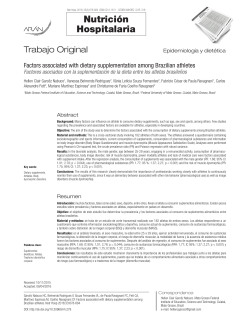 Factores asociados con la suplementaci&oacute;n de la dieta entre los