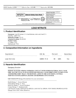 Lead (II) nitrate JTBakerMSDS