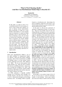 What Is Word Meaning, Really? (And How Can