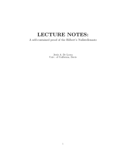 Proof of Hilbert`s Nullstellensatz