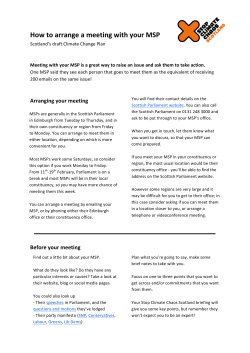How to arrange a meeting with your MSP