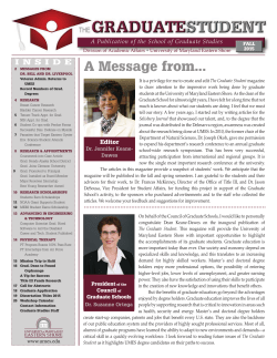 A Message from... - University of Maryland Eastern Shore