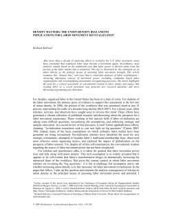 DENSITY MATTERS: THE UNION DENSITY BIAS AND ITS