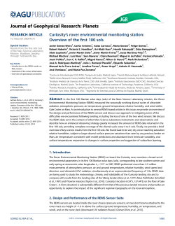 Curiositys rover environmental monitoring station: Overview of the