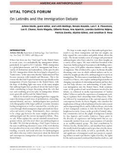 On Latin@s and the Immigration Debate