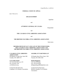 Read CCLA`s factum to the Federal Court of Appeal