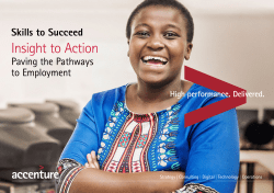 Insight to Action: Paving the Pathways to Employment