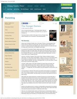 Document 5 The Hunger Games &ndash; Focus on the Family