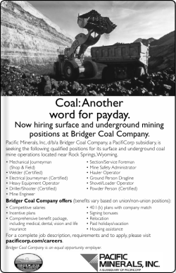 Coal:Another word for payday.