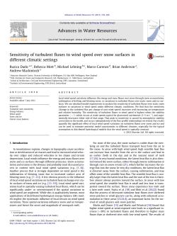 Sensitivity of turbulent fluxes to wind speed over snow surfaces in