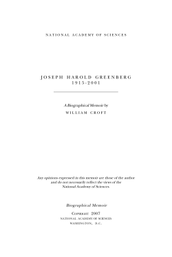 Greenberg, Joseph H. - National Academy of Sciences