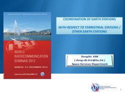 coordination of earth stations with respect to terrestrial stations