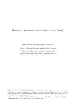 Measuring Disagreement in Qualitative Survey Data
