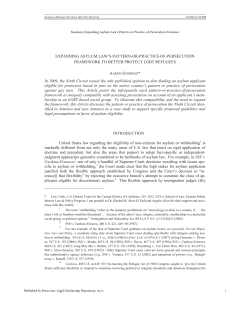 Expanding Asylum Law`s Pattern-or-Practice-of