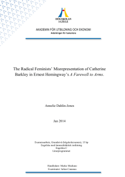 The Radical Feminists` Misrepresentation of Catherine