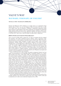 this PDF file - Journal of Organization Design