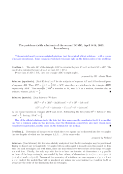 The problems (with solutions) of the second