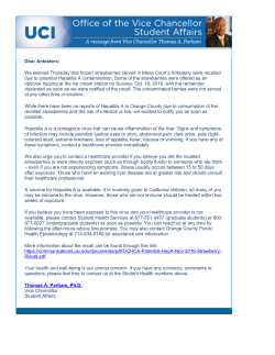 Dear Anteaters - Student Health Center