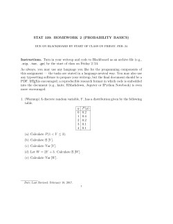 PROBABILITY BASICS - Colin Reimer Dawson