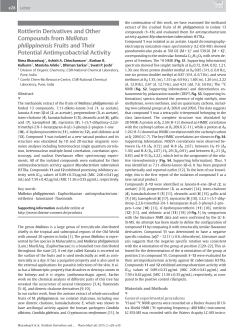 Rottlerin Derivatives and Other Compounds from Mallotus