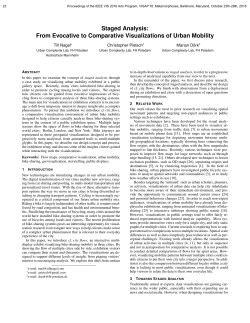Staged Analysis: From Evocative to Comparative