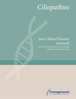 Ciliopathies - Transgenomic