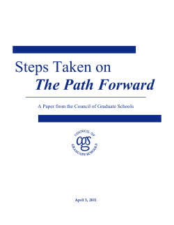 Steps Taken on The Path Forward