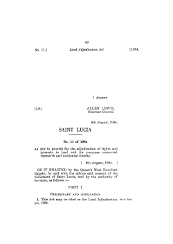 Land Adjudication Act, 1984